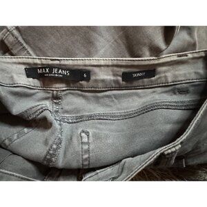 Max Jeans Grey Skinny Stretch Denim - Women's Size 6 - Classic 5-Pocket
